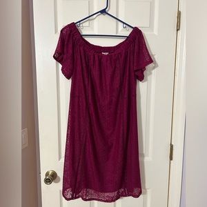 Off the Shoulder Lace Dress